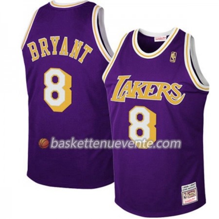 Maillot Basket Los Angeles Lakers Kobe Bryant 8 Hardwood Classics Pourpre Swingman - Homme